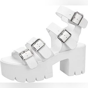 (38-4548) READYSALTED Jaffa-10 Women's Chunky Platform Sandals Sz 8